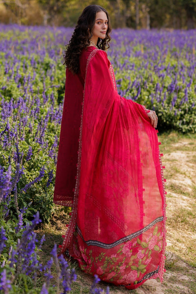 Charizma | Combination 25 | CC5-04-Brand:Charizma-Type:Ladies Clothes-Blood Red-Lawn-House of Maryam- Buy in UK, USA