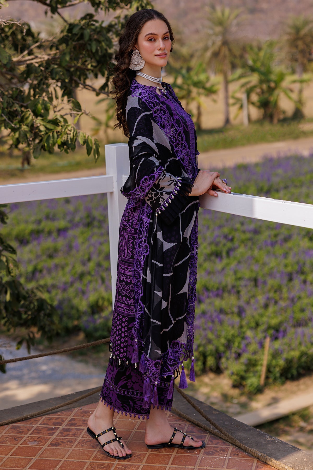 Charizma | Combination 25 | CC5-06-Brand:Charizma-Type:Ladies Clothes-Black-Lawn-House of Maryam- Buy in UK, USA