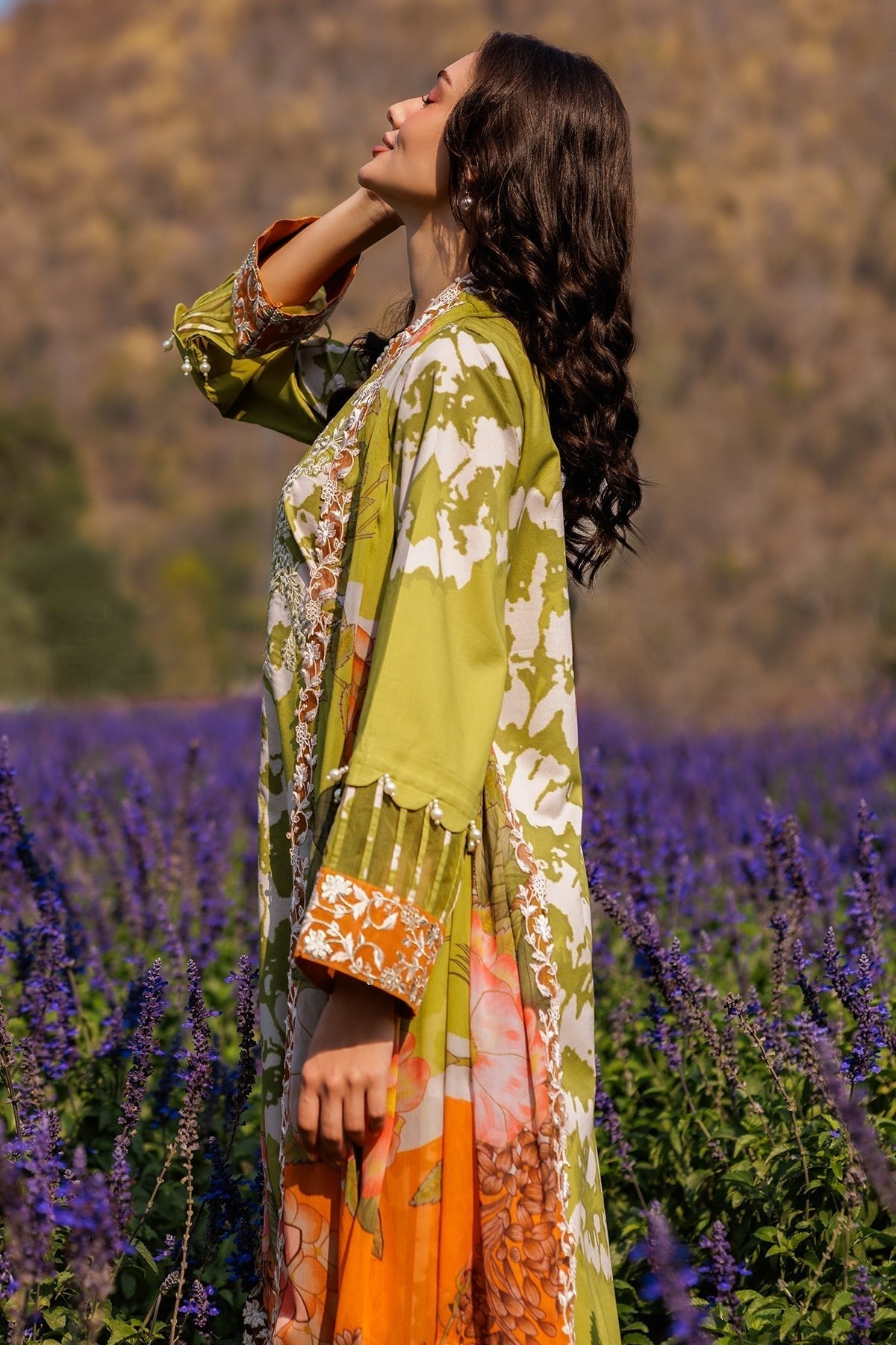 Charizma | Combination 25 | CC5-08-Brand:Charizma-Type:Ladies Clothes-Apple Green-Lawn-House of Maryam- Buy in UK, USA