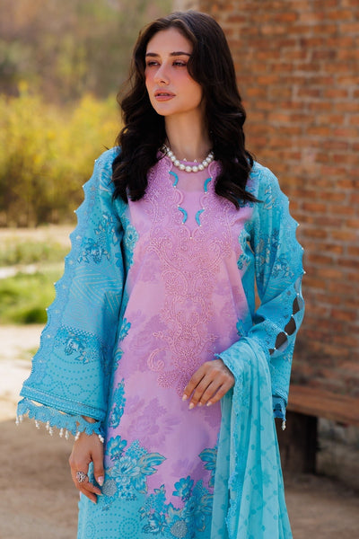 Charizma | Combination 25 | CC5-09-Brand:Charizma-Type:Ladies Clothes-Denium Blue-Lawn-House of Maryam- Buy in UK, USA