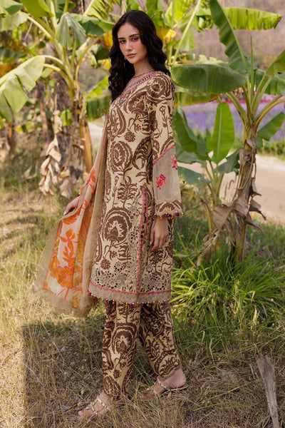 Charizma | Combination 25 | CC5-10-Brand:Charizma-Type:Ladies Clothes-Beige-Lawn-House of Maryam- Buy in UK, USA