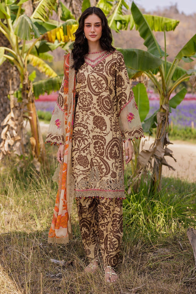 Charizma | Combination 25 | CC5-10-Brand:Charizma-Type:Ladies Clothes-Beige-Lawn-House of Maryam- Buy in UK, USA