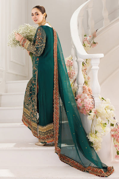 Charizma | Dastaan e Jashaan 25 | DJ5-01-Brand:Charizma-Type:Ladies Clothes-Green-Chiffon-House of Maryam- Buy in UK, USA
