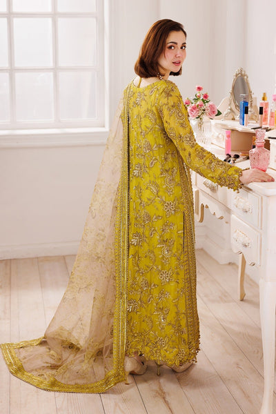 Charizma | Dastaan e Jashaan 25 | DJ5-04-Brand:Charzima-Type:Ladies Clothes-Mustard Yellow-Chiffon-House of Maryam- Buy in UK, USA