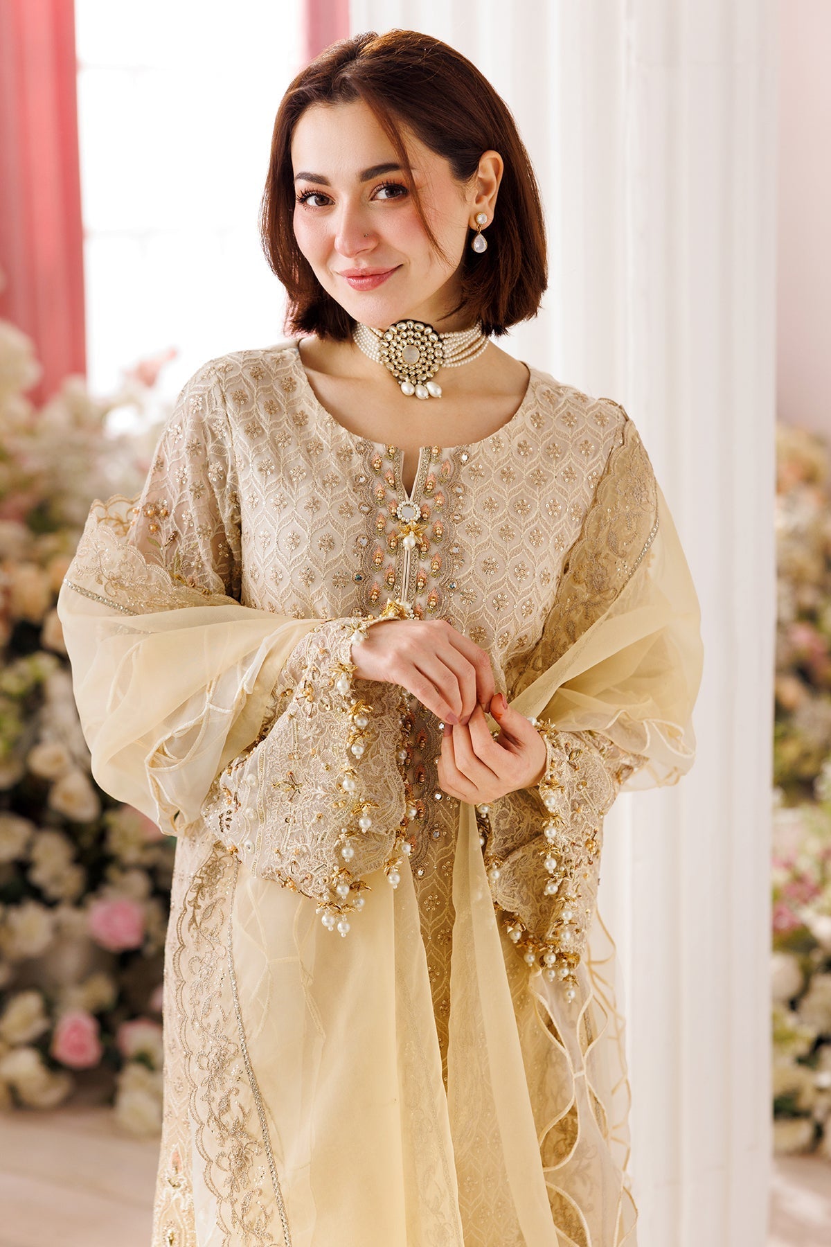Charizma | Dastaan e Jashaan 25 | DJ5-06-Brand:Charizma-Type:Ladies Clothes-Gold-Chiffon-House of Maryam- Buy in UK, USA