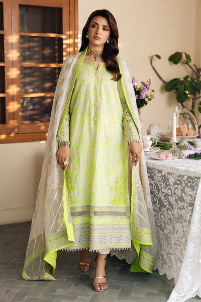 Charizma | Eid Edit 26 | ED6-05-Brand:Charizma-Type:Ladies Clothes-Neon Mint-Lawn-House of Maryam- Buy in UK, USA