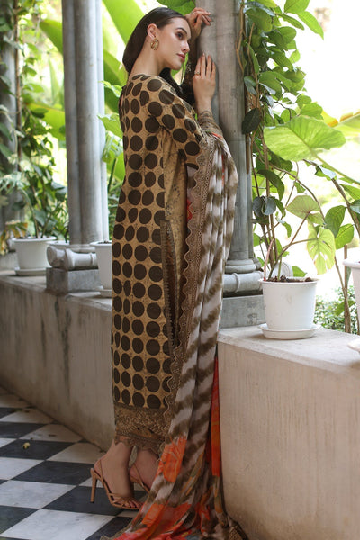 Charizma | Miraas Lawn |CMR5-05-Brand:Charizma-Type:Ladies Clothes-Caramel-Lawn-House of Maryam- Buy in UK, USA