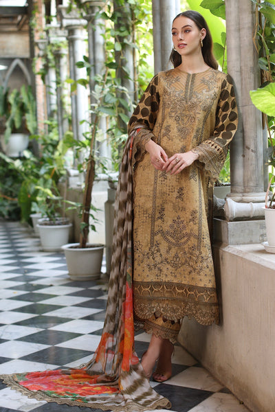 Charizma | Miraas Lawn |CMR5-05-Brand:Charizma-Type:Ladies Clothes-Caramel-Lawn-House of Maryam- Buy in UK, USA