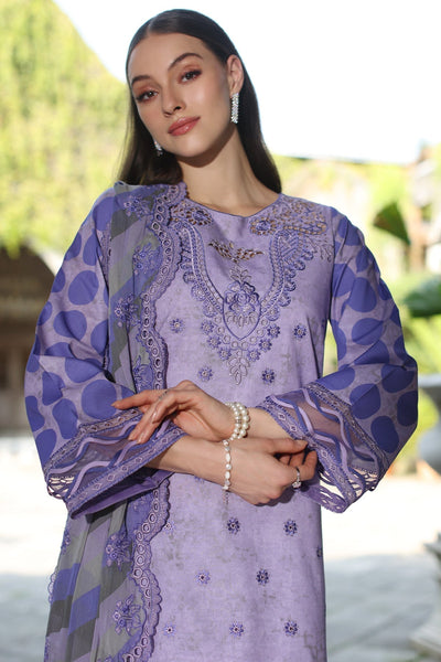 Charizma | Miraas Lawn | CMR5-06-Brand:Charizma-Type:Ladies Clothes-Lilac Gray-Lawn-House of Maryam- Buy in UK, USA