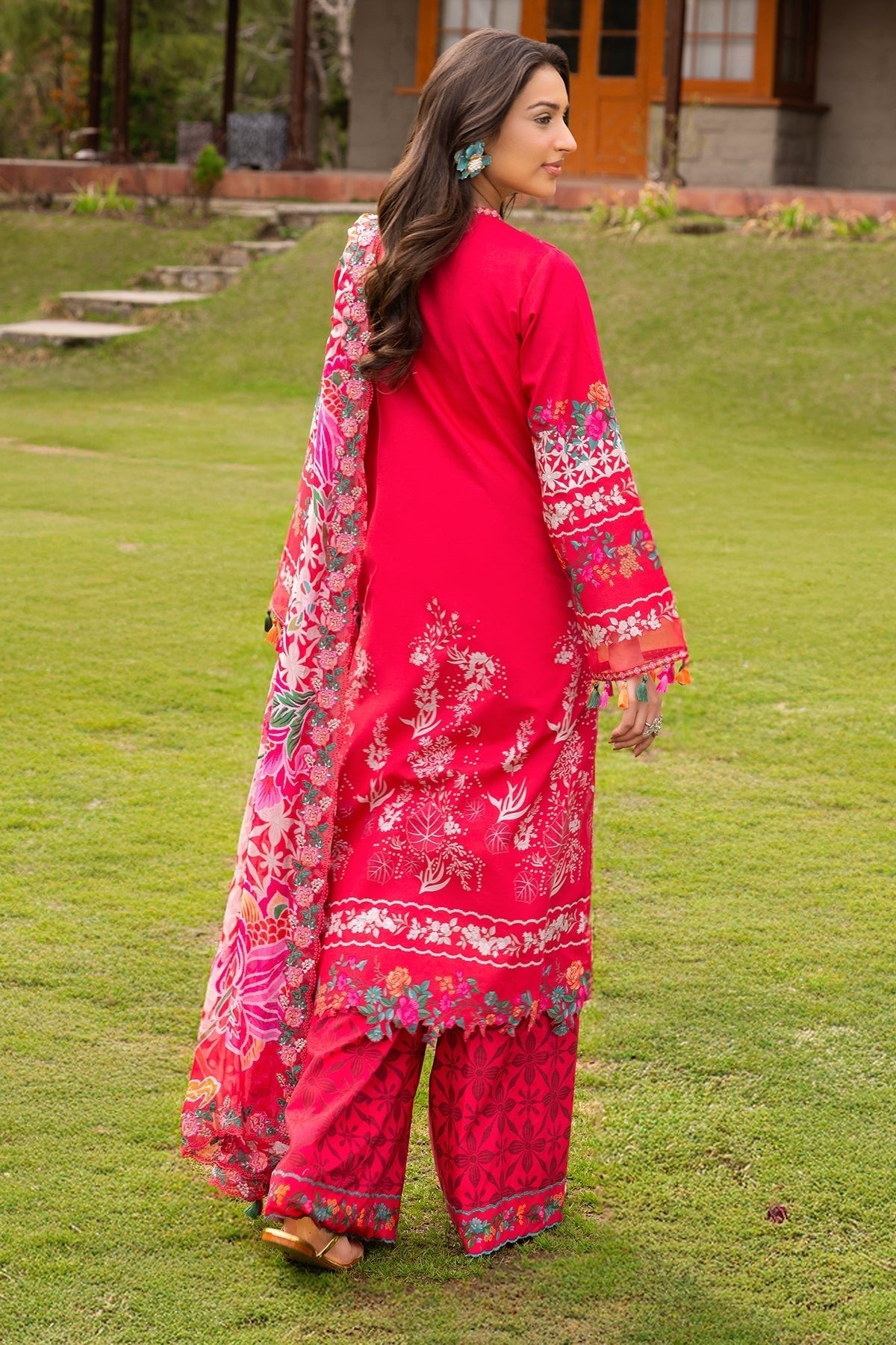 Charizma | Rang e Bahar | VOL 02 CRB6-09-Brand:Charizma-Type:Ladies Clothes-Carrot Pink-Lawn-House of Maryam- Buy in UK, USA