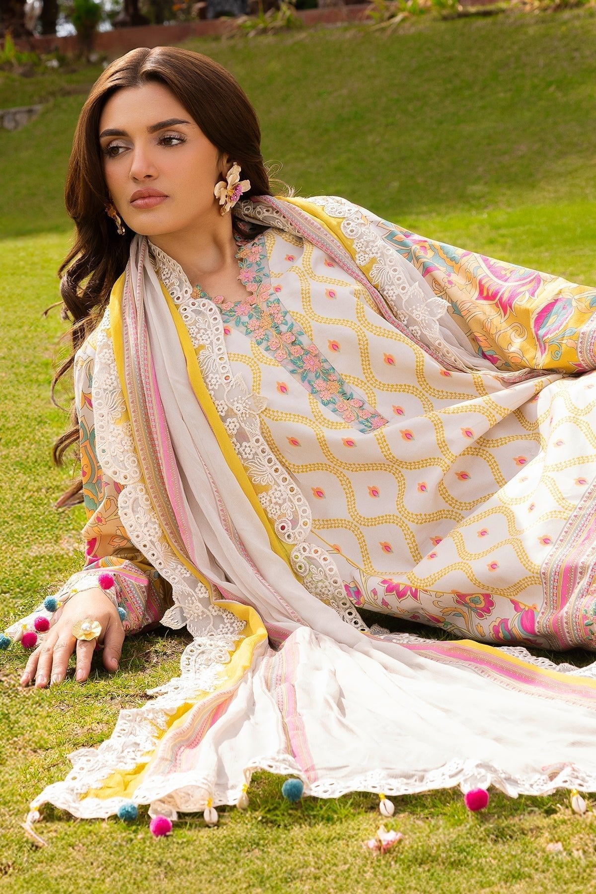 Charizma | Rang e Bahar | VOL 02 CRB6-10-Brand:Charizma-Type:Ladies Clothes-Off White-Lawn-House of Maryam- Buy in UK, USA