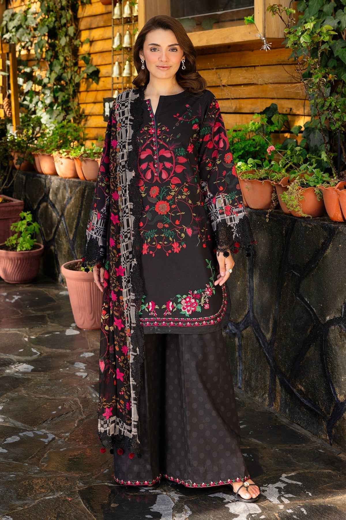 Charizma | Rang e Bahar | VOL 02 CRB6-11-Brand:Charizma-Type:Ladies Clothes-Black-Lawn-House of Maryam- Buy in UK, USA