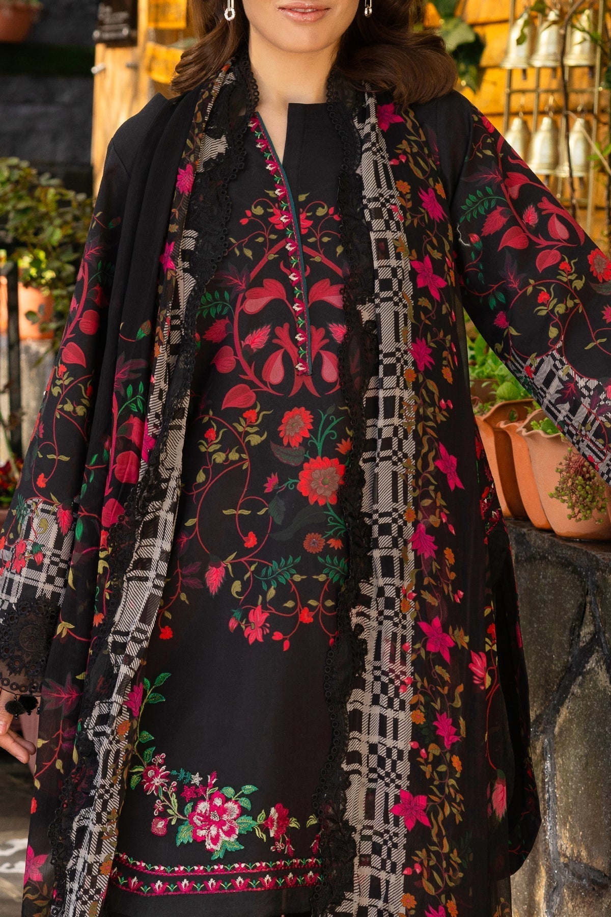 Charizma | Rang e Bahar | VOL 02 CRB6-11-Brand:Charizma-Type:Ladies Clothes-Black-Lawn-House of Maryam- Buy in UK, USA