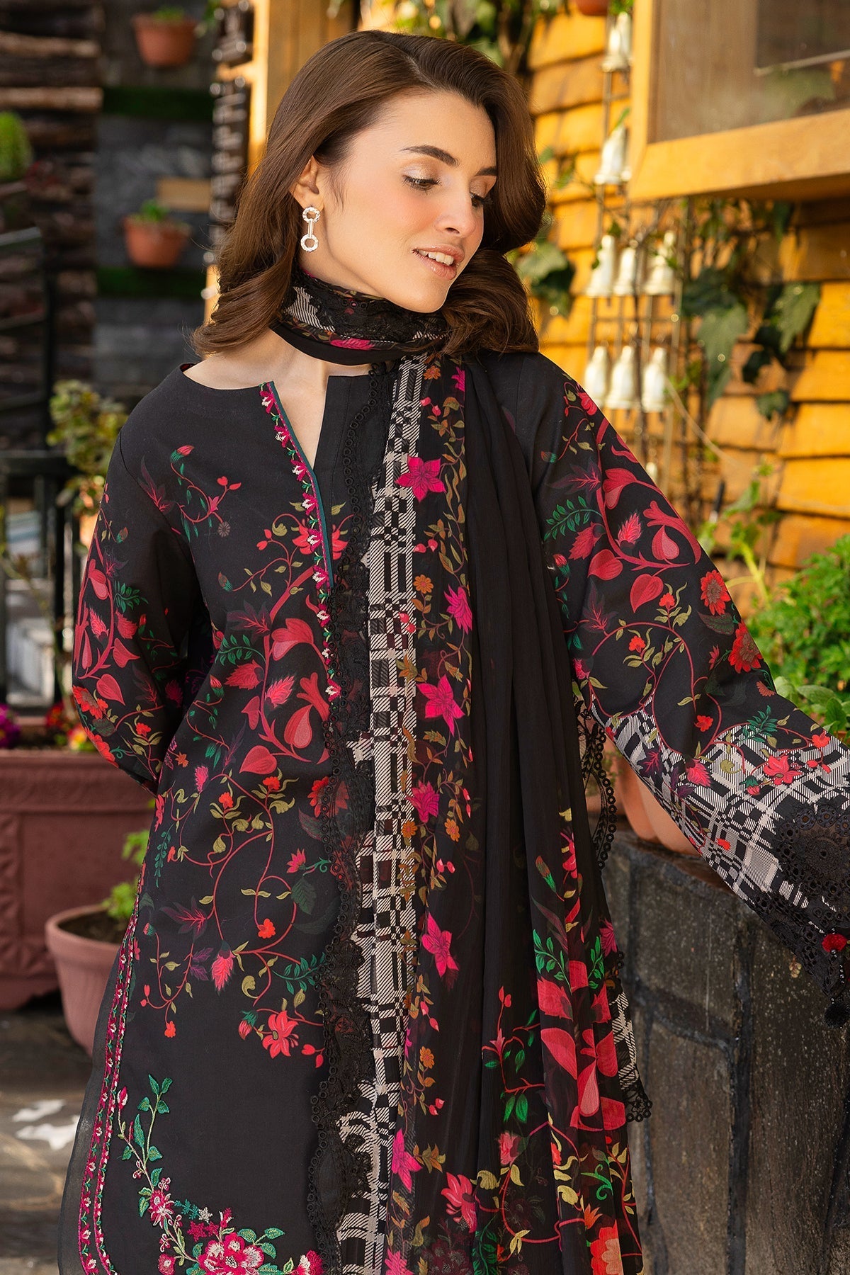 Charizma | Rang e Bahar | VOL 02 CRB6-11-Brand:Charizma-Type:Ladies Clothes-Black-Lawn-House of Maryam- Buy in UK, USA