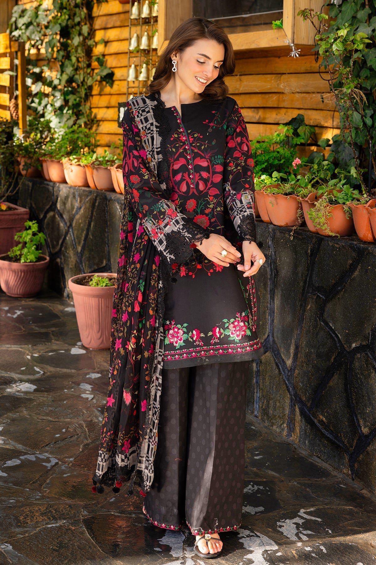 Charizma | Rang e Bahar | VOL 02 CRB6-11-Brand:Charizma-Type:Ladies Clothes-Black-Lawn-House of Maryam- Buy in UK, USA
