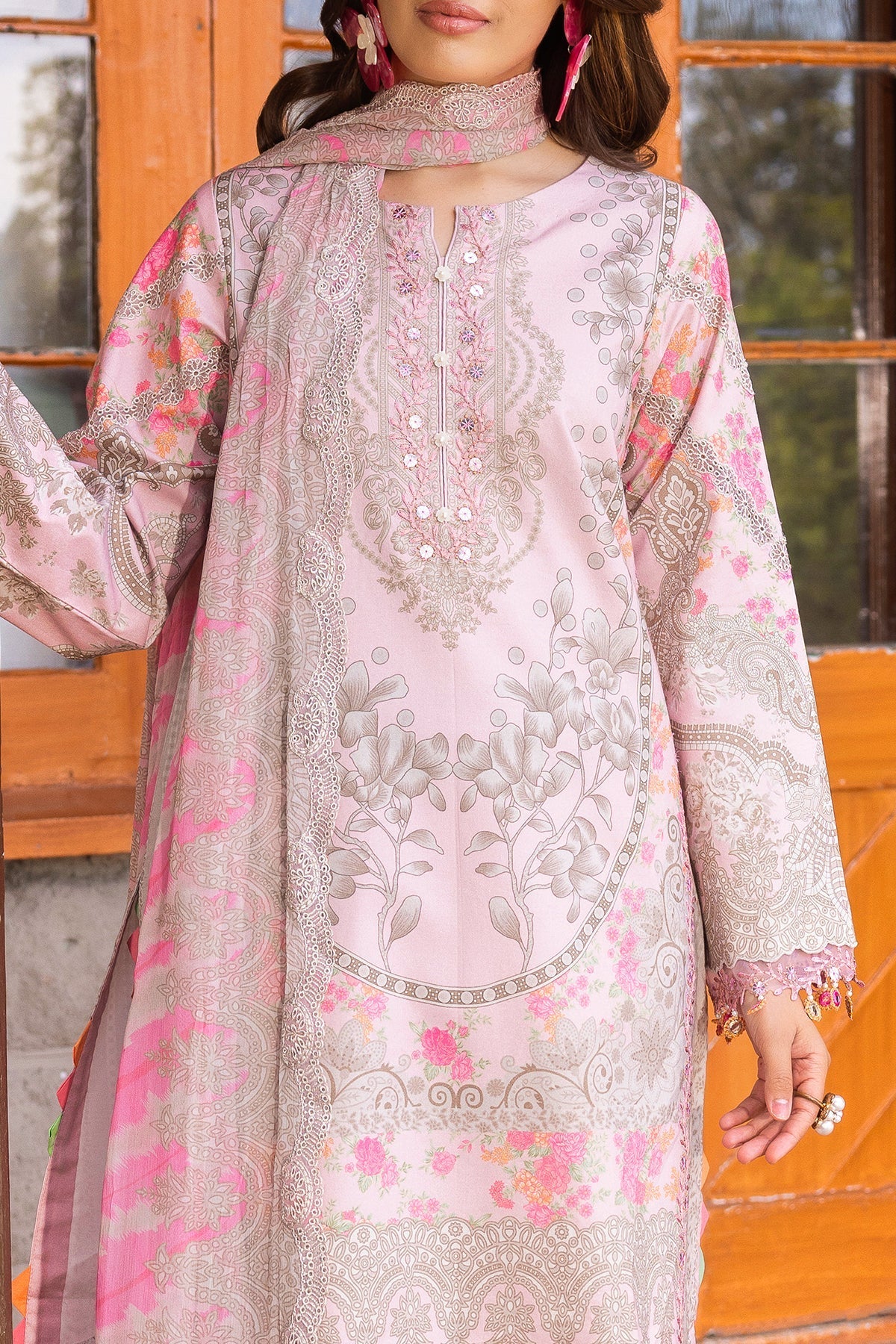 Charizma | Rang e Bahar | VOL 02 CRB6-12-Brand:Charizma-Type:Ladies Clothes-Pink-Lawn-House of Maryam- Buy in UK, USA