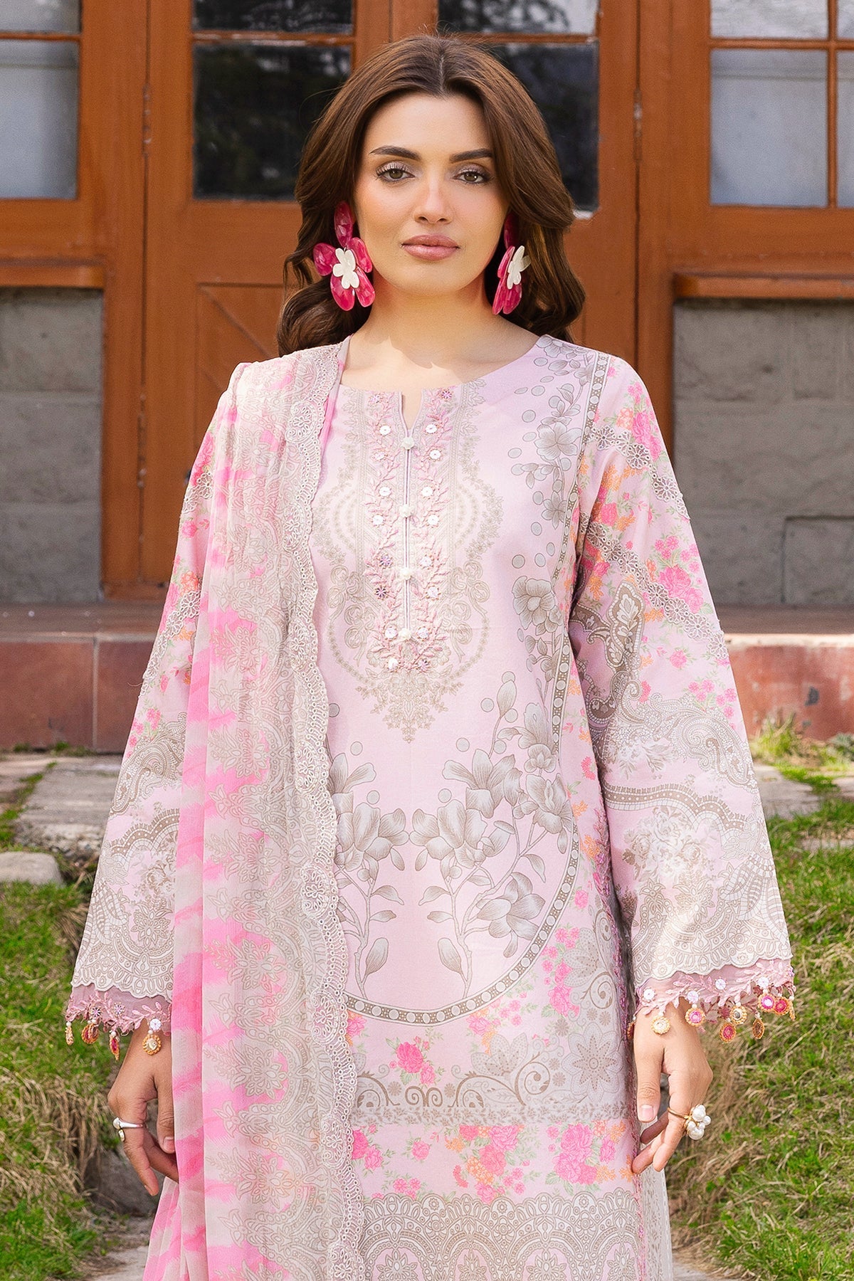 Charizma | Rang e Bahar | VOL 02 CRB6-12-Brand:Charizma-Type:Ladies Clothes-Pink-Lawn-House of Maryam- Buy in UK, USA