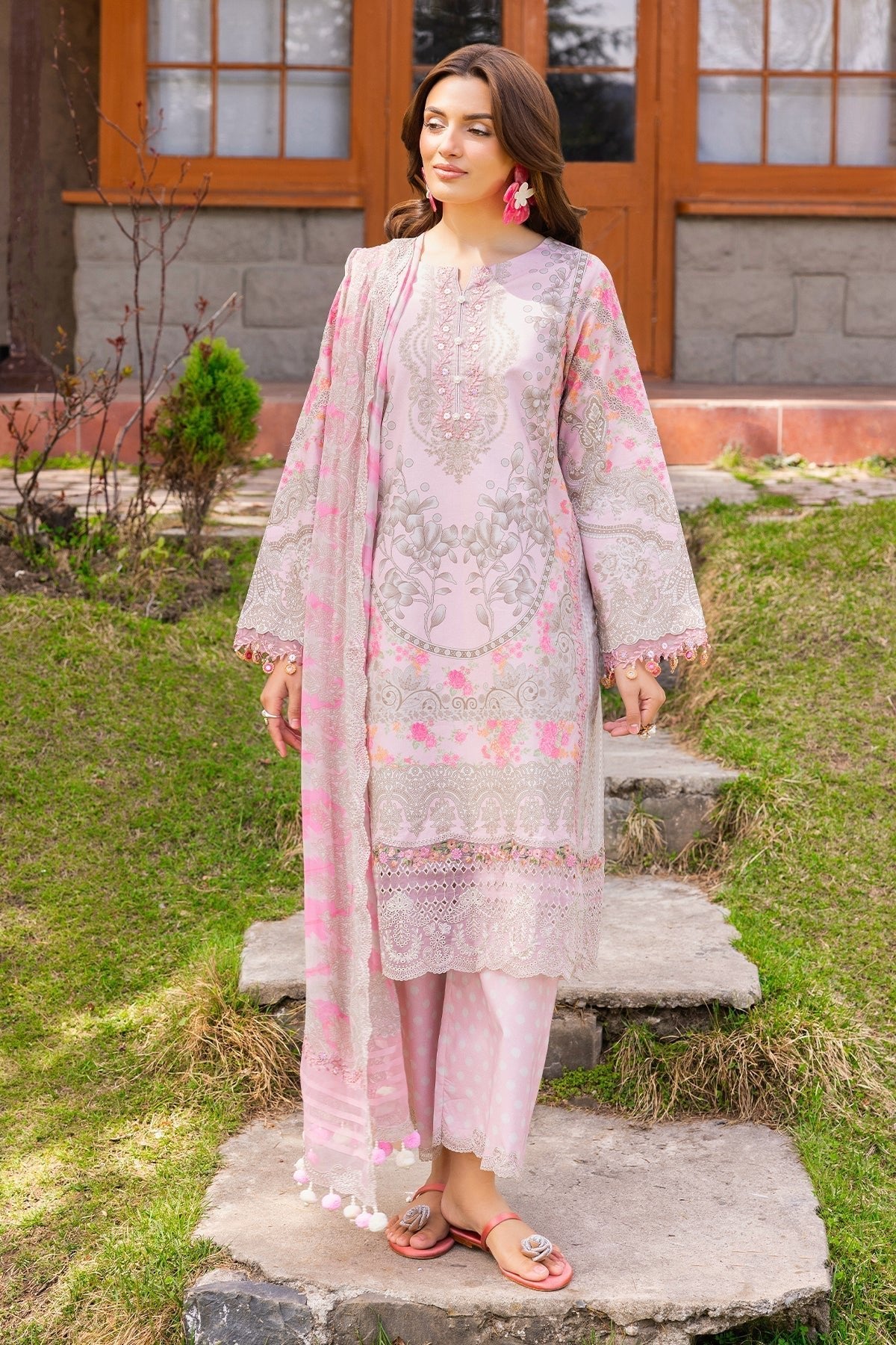 Charizma | Rang e Bahar | VOL 02 CRB6-12-Brand:Charizma-Type:Ladies Clothes-Pink-Lawn-House of Maryam- Buy in UK, USA