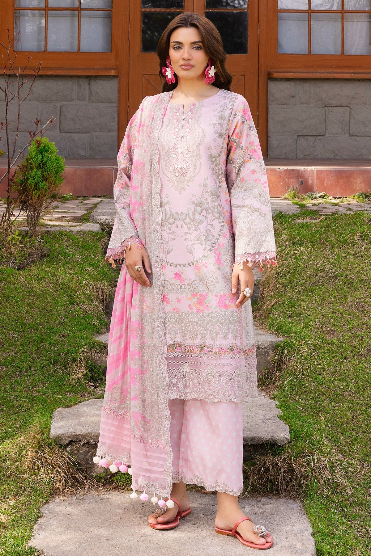 Charizma | Rang e Bahar | VOL 02 CRB6-12-Brand:Charizma-Type:Ladies Clothes-Pink-Lawn-House of Maryam- Buy in UK, USA