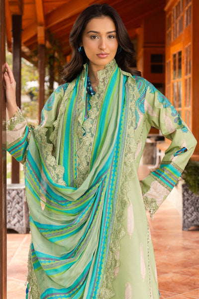 Charizma | Rang e Bahar | VOL 02 CRB6-13-Brand:Charizma-Type:Ladies Clothes-Mint Gray-Lawn-House of Maryam- Buy in UK, USA
