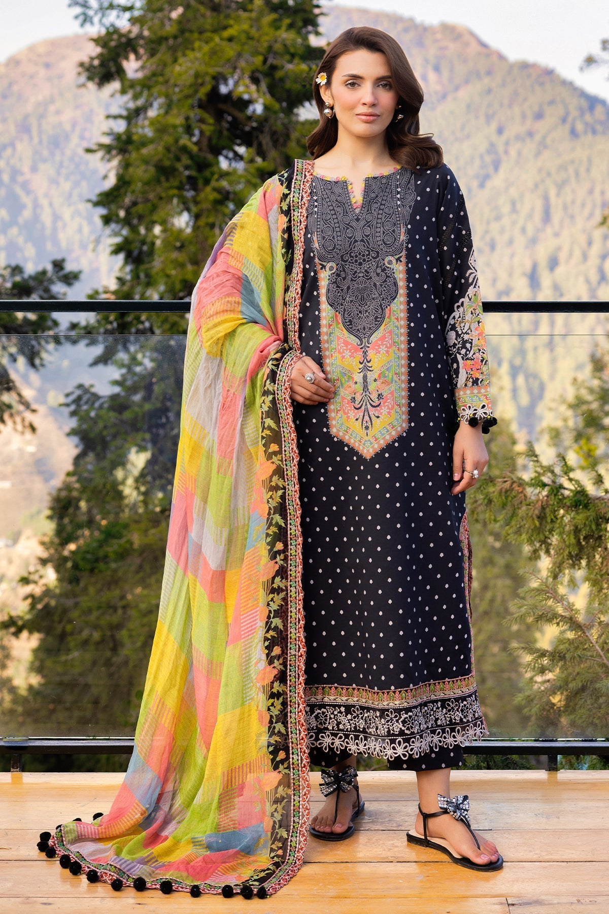 Charizma | Rang e Bahar | VOL 02 CRB6-15-Brand:Charizma-Type:Ladies Clothes-Black-Lawn-House of Maryam- Buy in UK, USA