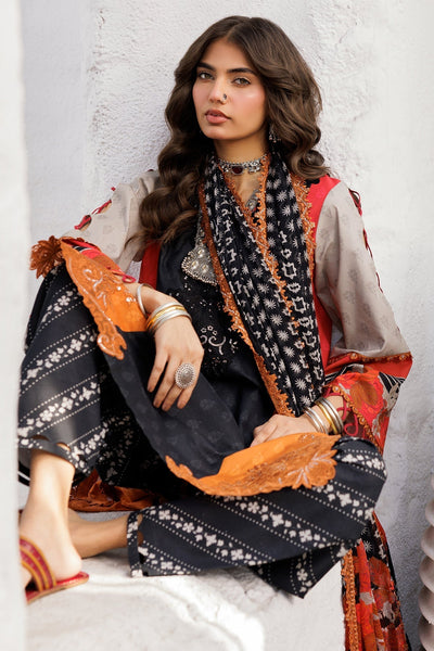 Charizma | Rangoli Lawn | CRO5-01-Brand:Charizma-Type:Ladies Clothes-Black-Lawn-House of Maryam- Buy in UK, USA