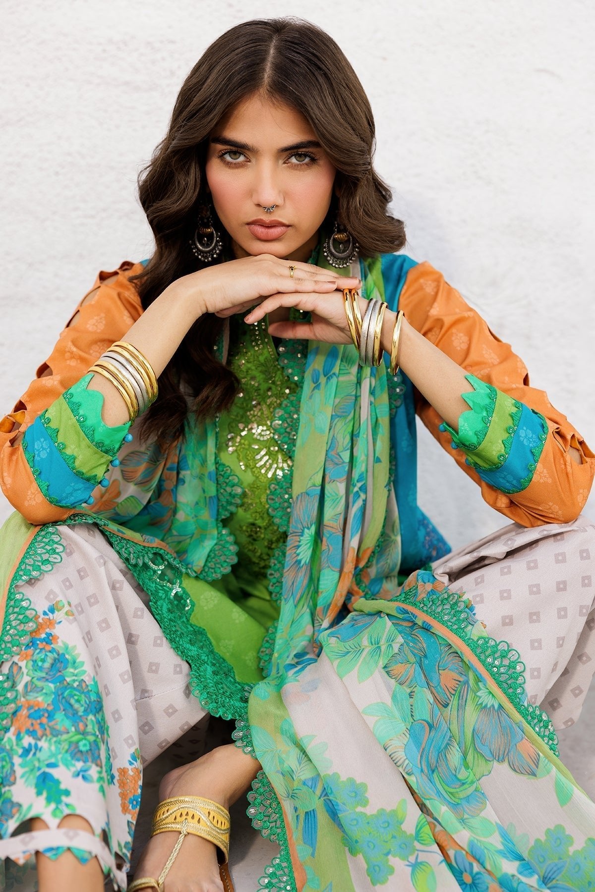 Charizma | Rangoli Lawn | CRO5-03-Brand:Charizma-Type:Ladies Clothes-Multi-Lawn-House of Maryam- Buy in UK, USA