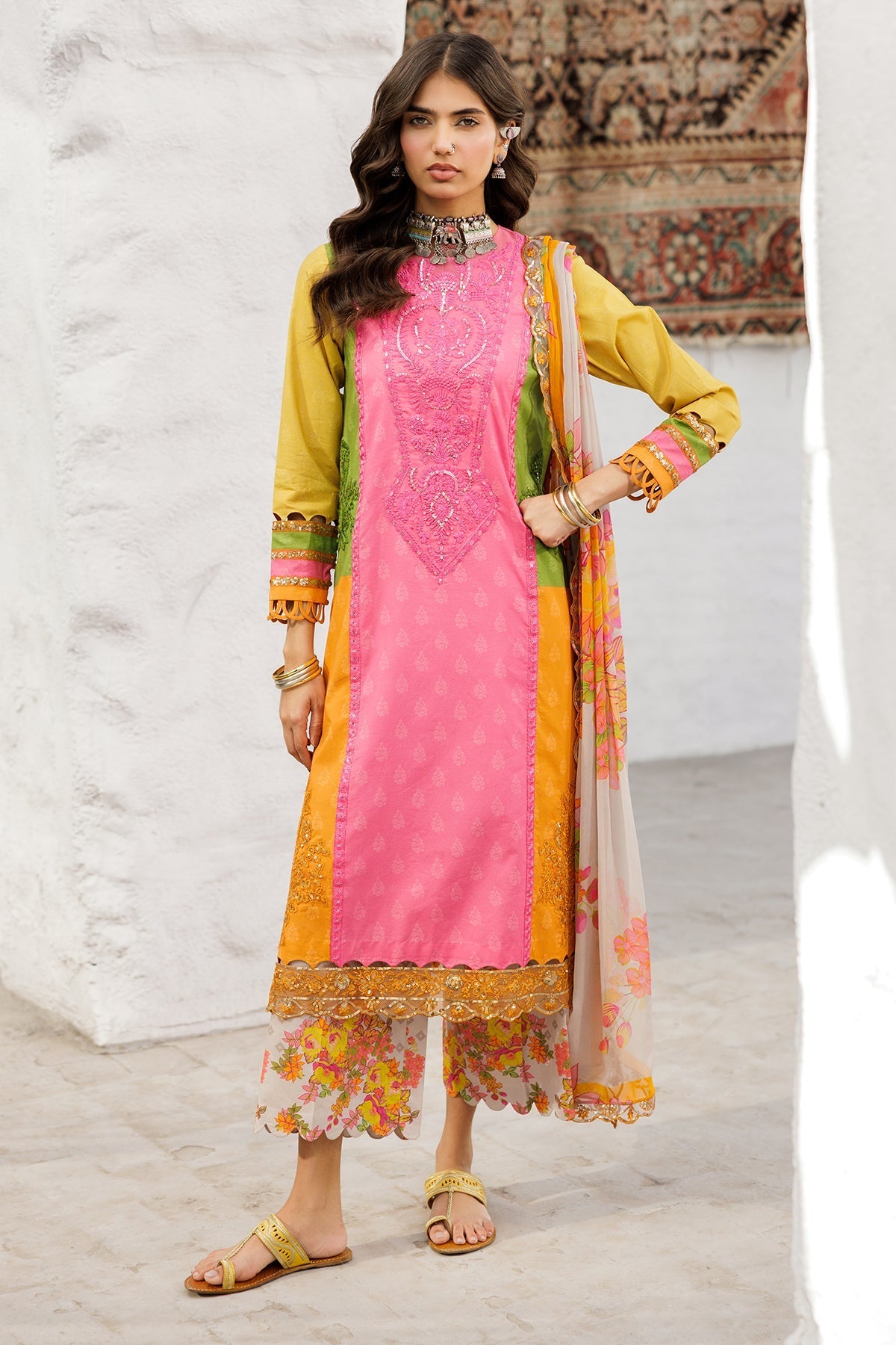 Charizma | Rangoli Lawn | CRO5-04-Brand:Charizma-Type:Ladies Clothes-Multi-Lawn-House of Maryam- Buy in UK, USA