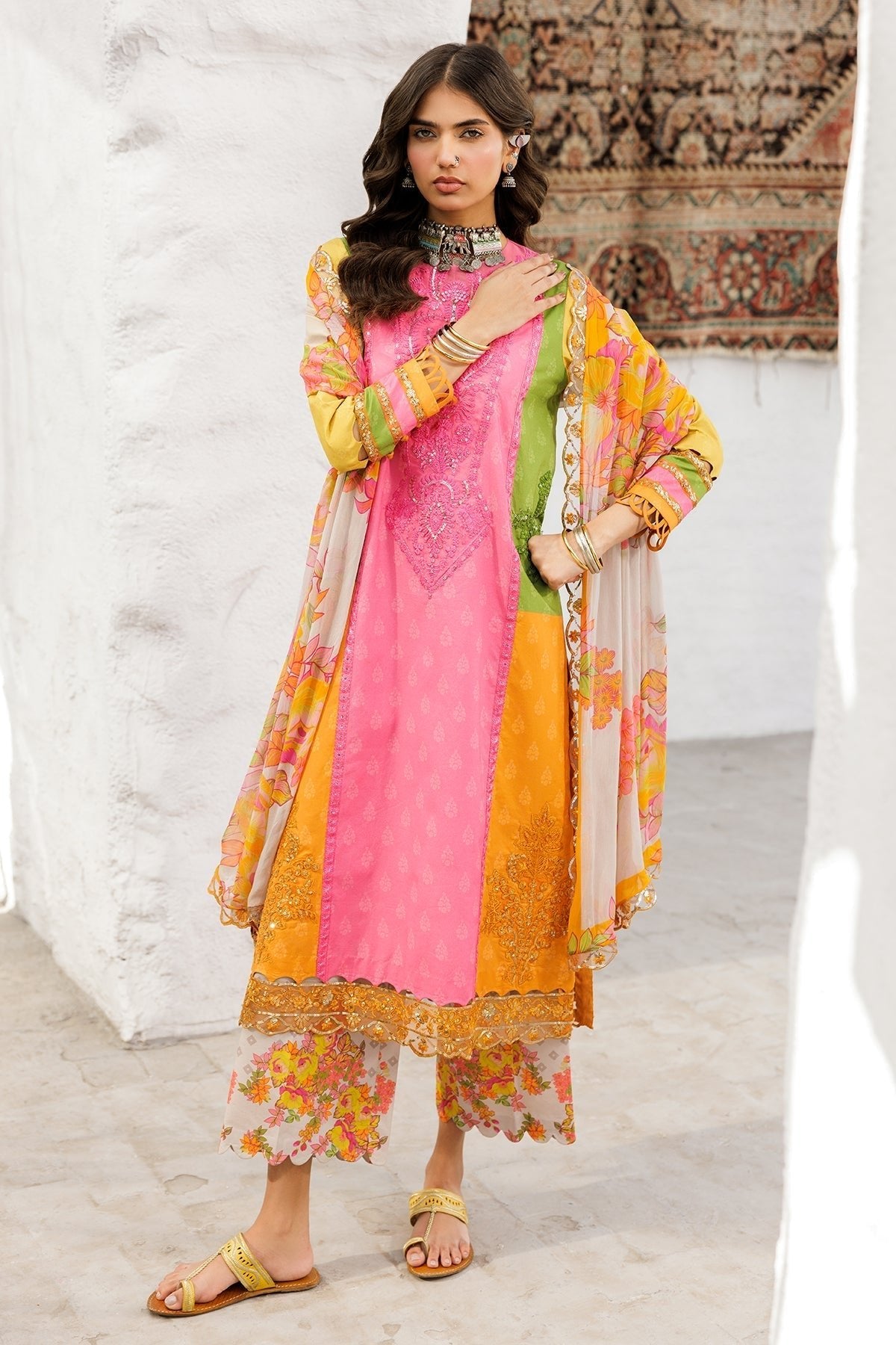 Charizma | Rangoli Lawn | CRO5-04-Brand:Charizma-Type:Ladies Clothes-Multi-Lawn-House of Maryam- Buy in UK, USA
