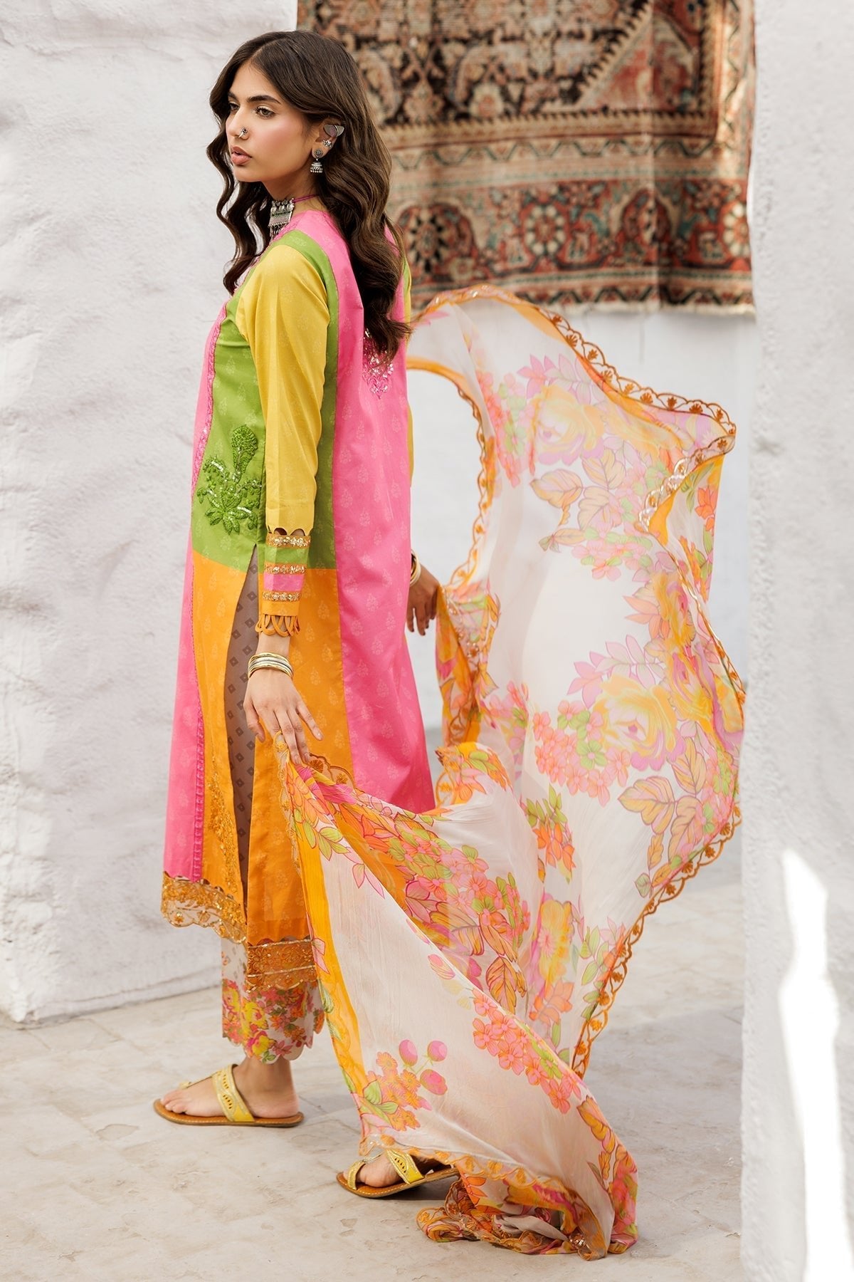 Charizma | Rangoli Lawn | CRO5-04-Brand:Charizma-Type:Ladies Clothes-Multi-Lawn-House of Maryam- Buy in UK, USA