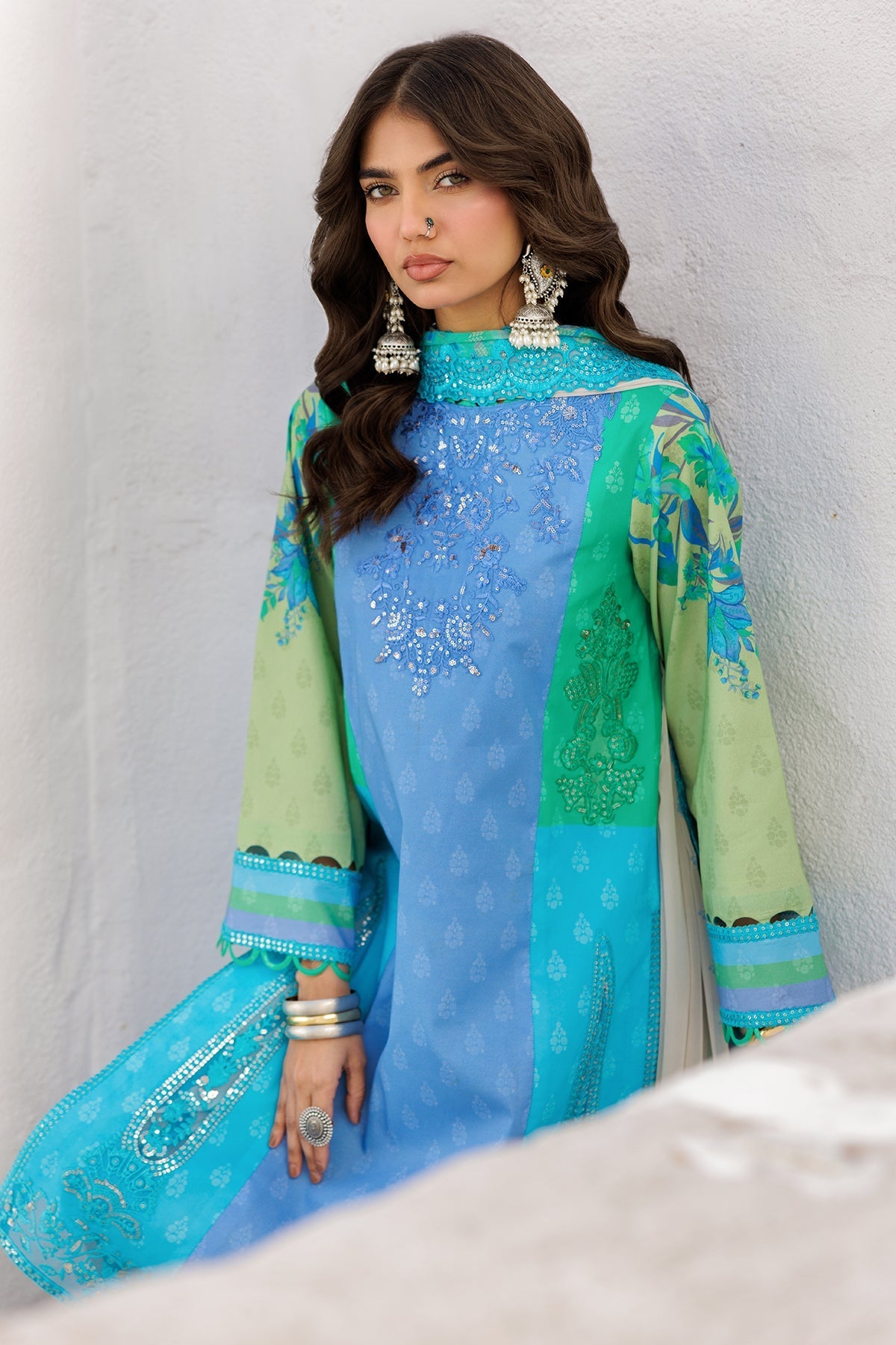 Charizma | Rangoli Lawn | CRO5-05-Brand:Charizma-Type:Ladies Clothes-Multi-Lawn-House of Maryam- Buy in UK, USA