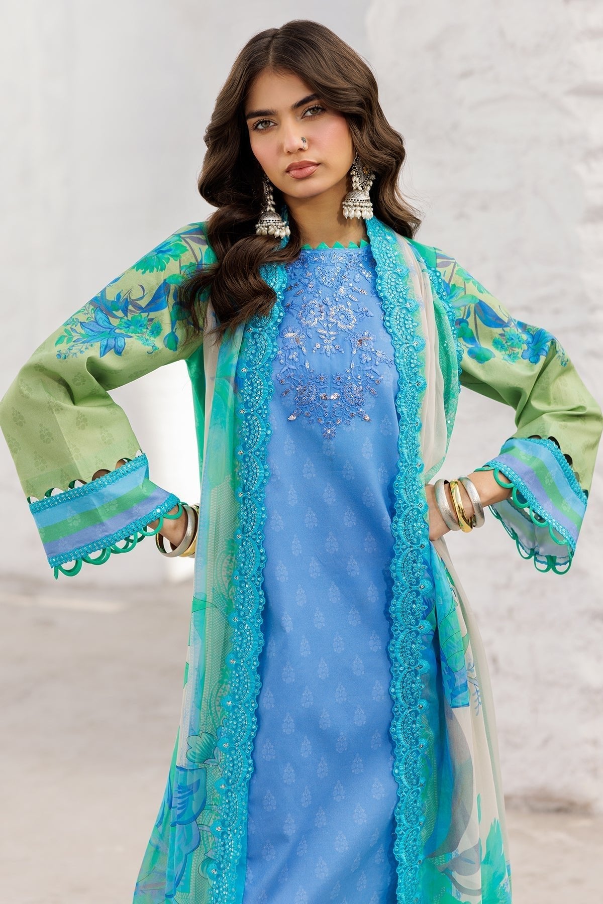 Charizma | Rangoli Lawn | CRO5-05-Brand:Charizma-Type:Ladies Clothes-Multi-Lawn-House of Maryam- Buy in UK, USA