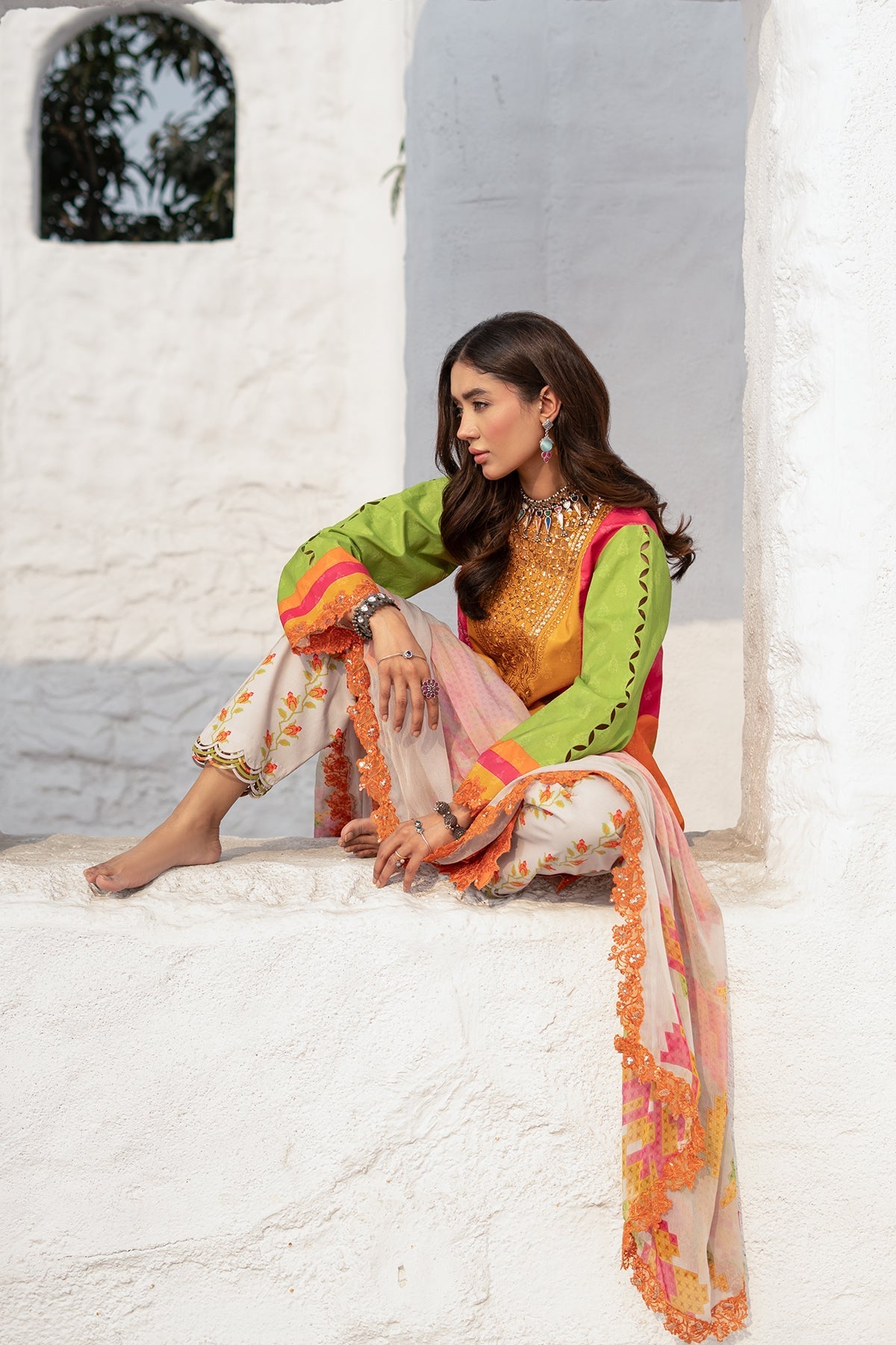 Charizma | Rangoli Lawn | CRO5-06-Brand:Charizma-Type:Ladies Clothes-Multi-Lawn-House of Maryam- Buy in UK, USA