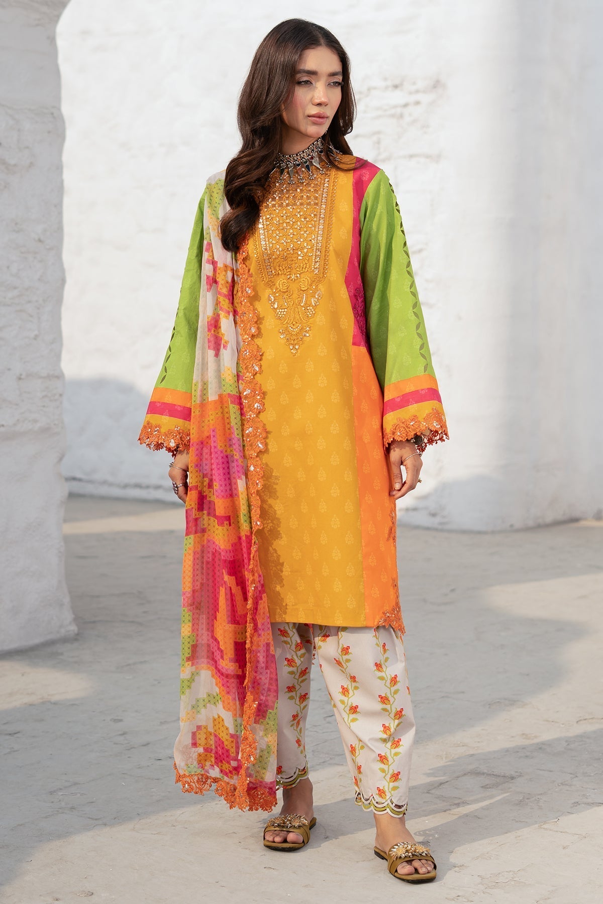 Charizma | Rangoli Lawn | CRO5-06-Brand:Charizma-Type:Ladies Clothes-Multi-Lawn-House of Maryam- Buy in UK, USA