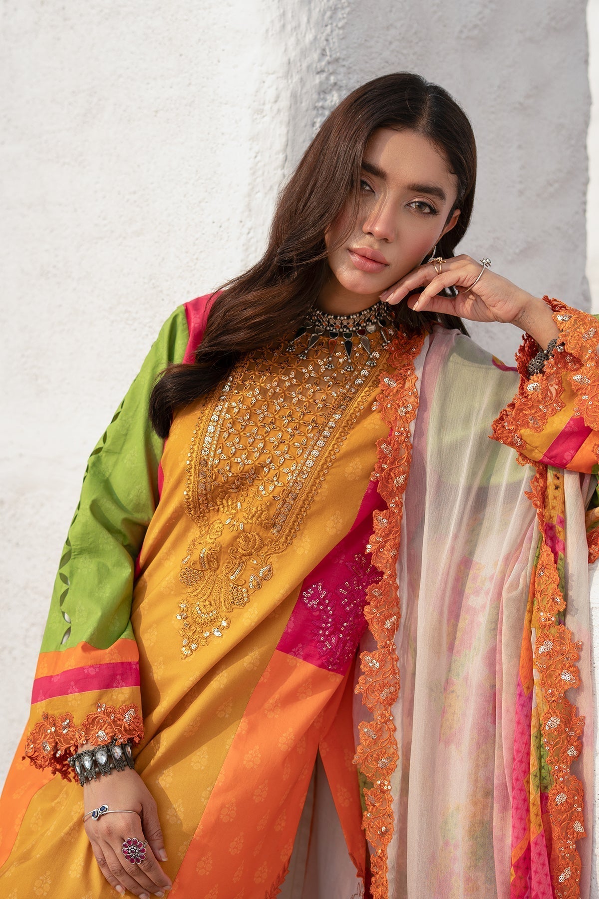 Charizma | Rangoli Lawn | CRO5-06-Brand:Charizma-Type:Ladies Clothes-Multi-Lawn-House of Maryam- Buy in UK, USA