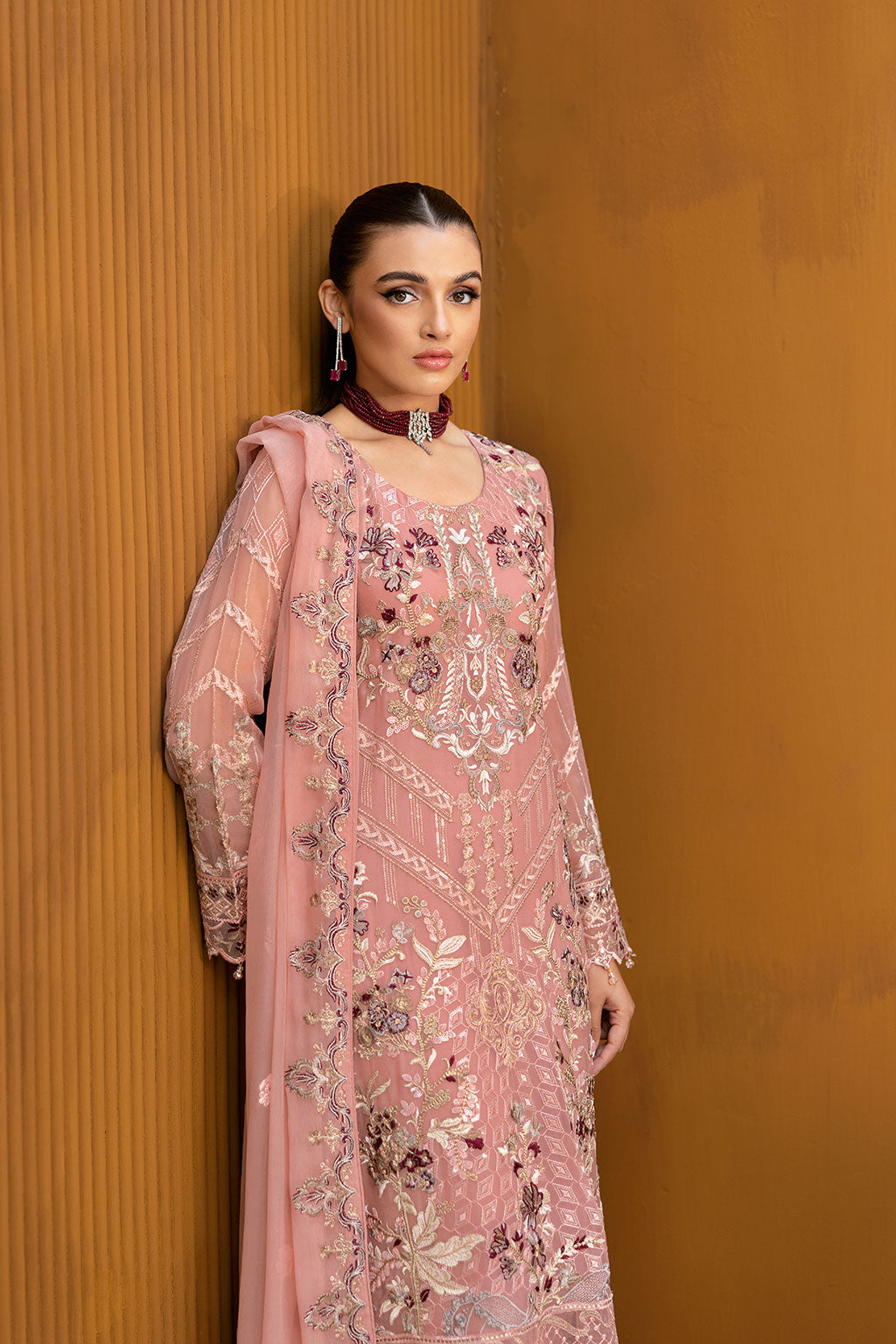 Ramsha | Chevron Chiffon Collection | A-1005 -  Ramsha Ladies Clothes - Original Designer Dress - House of Maryam