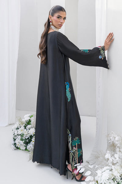 Chic Ophicial | Aarzu Luxe Pret | Nocturne Bloom-Brand:Chic Ophicial-Type:Ladies Clothes-Black-Sheesha Silk-House of Maryam- Buy in UK, USA