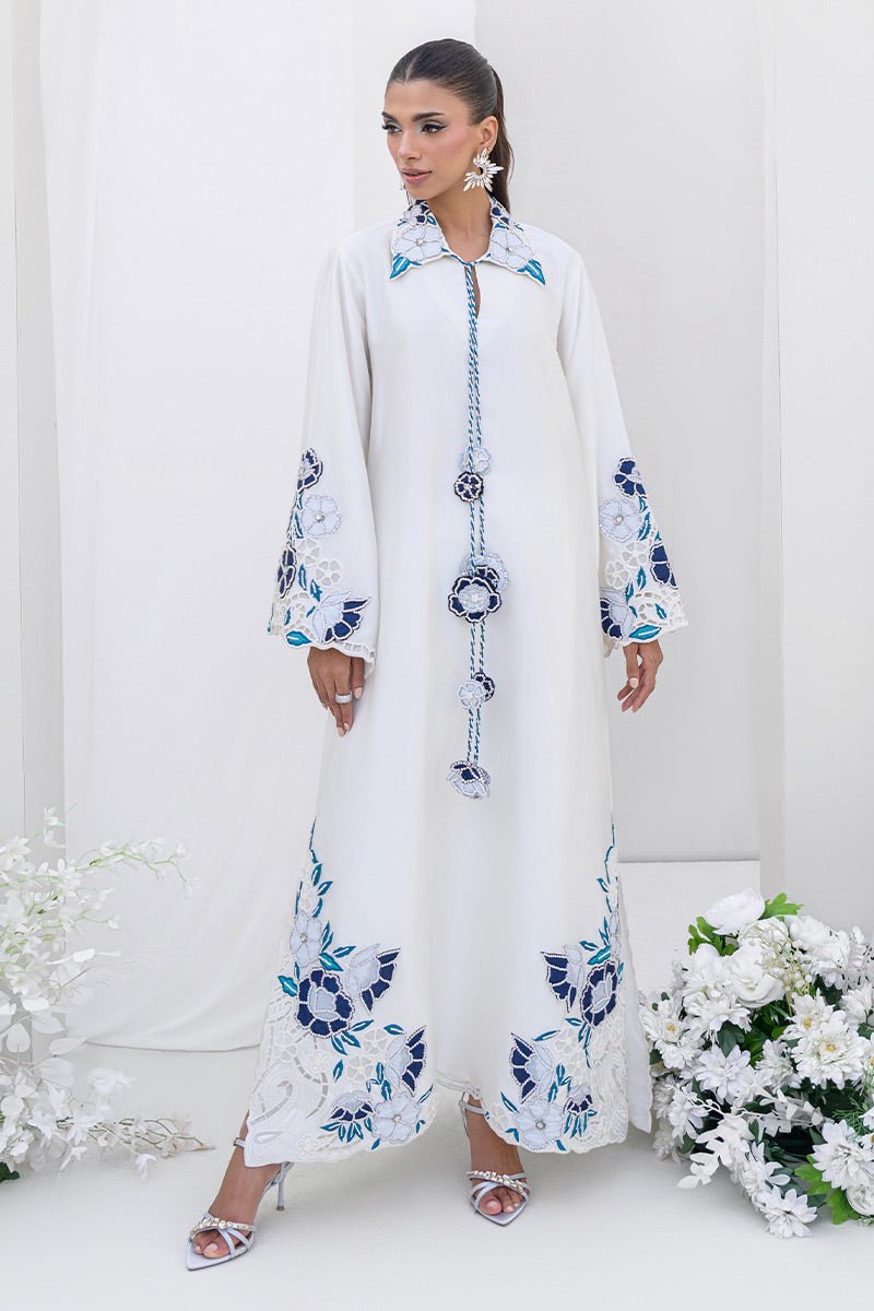 Chic Ophicial | Aarzu Luxe Pret | Ocean Pearl-Brand:Chic Ophicial-Type:Ladies Clothes-White-Pure Sheesha-House of Maryam- Buy in UK, USA
