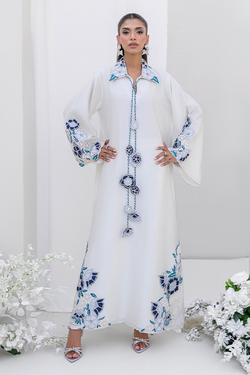 Chic Ophicial | Aarzu Luxe Pret | Ocean Pearl-Brand:Chic Ophicial-Type:Ladies Clothes-White-Pure Sheesha-House of Maryam- Buy in UK, USA