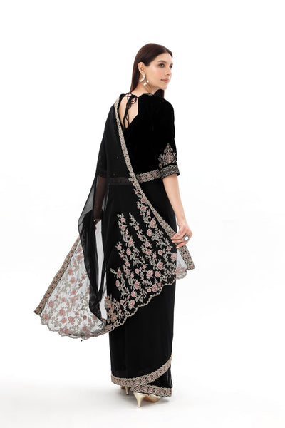 Chinyere | Formal Wedding Exclusive | (AW0003)-Brand:Chinyere-Type:Ladies Clothes-Black-Chiffon-House of Maryam- Buy in UK, USA