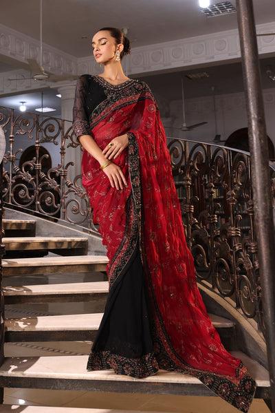 Chinyere | Formal Wedding Exclusive | (AW0009)-Brand:Chinyere-Type:Ladies Clothes-Black-Chiffon-House of Maryam- Buy in UK, USA