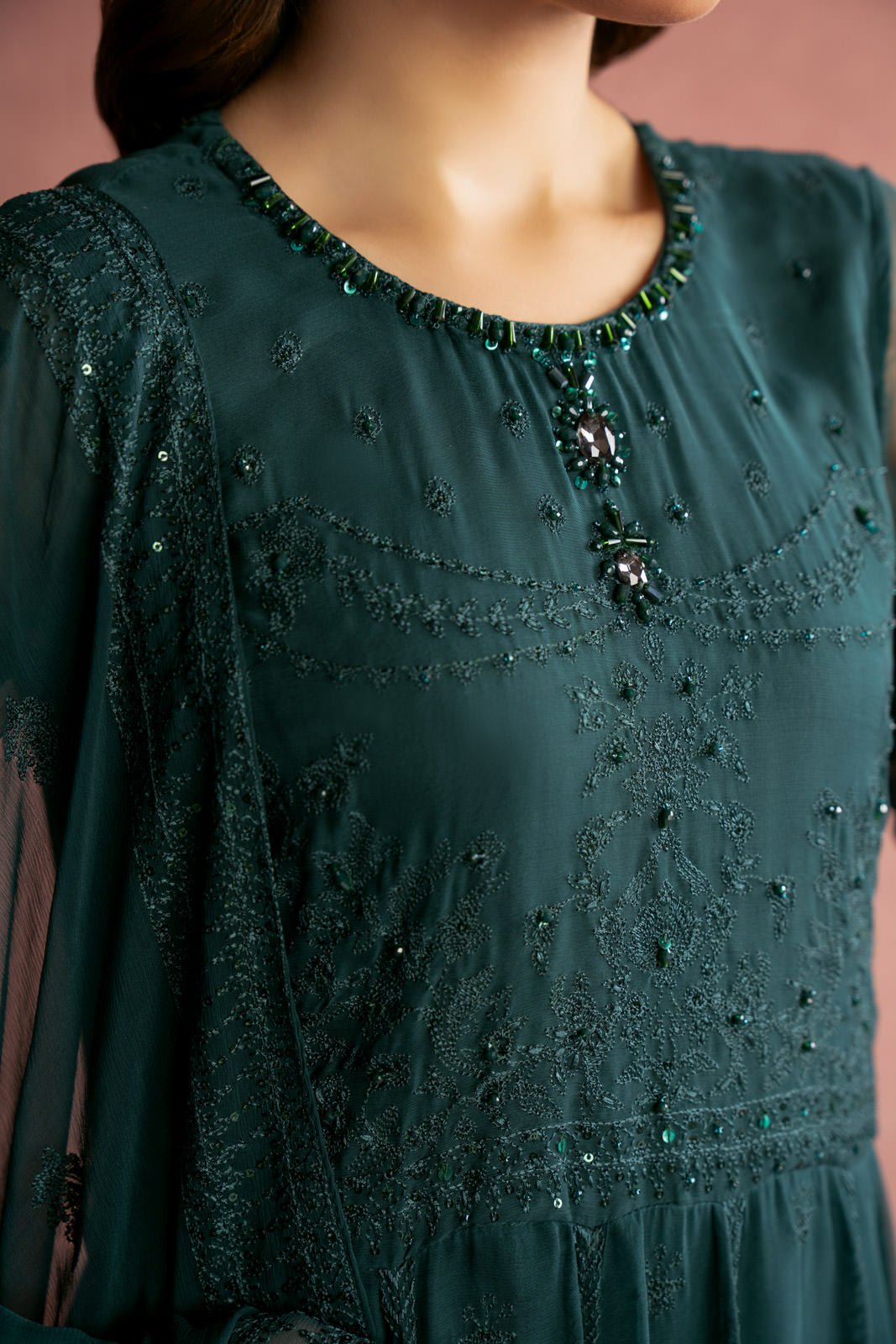 Chinyere | Formal Wedding Exclusive | (AW0014)-Brand:Chinyere-Type:Ladies Clothes-Zinc-Chiffon-House of Maryam- Buy in UK, USA