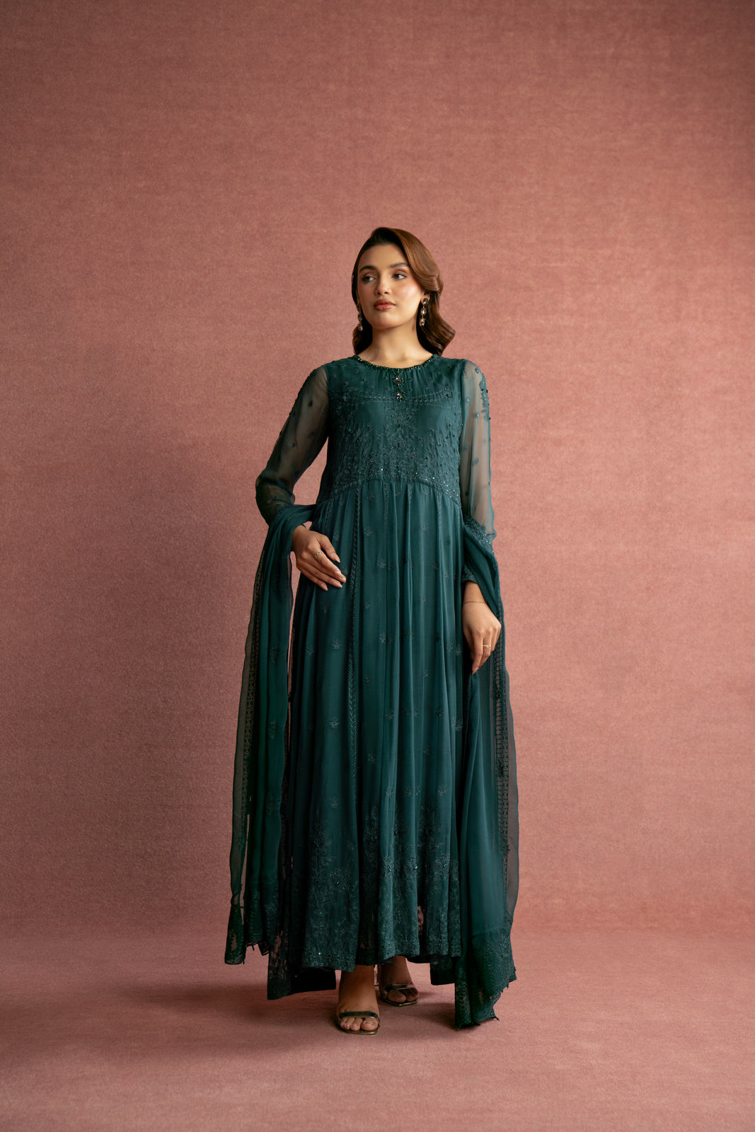 Chinyere | Formal Wedding Exclusive | (AW0014)-Brand:Chinyere-Type:Ladies Clothes-Zinc-Chiffon-House of Maryam- Buy in UK, USA