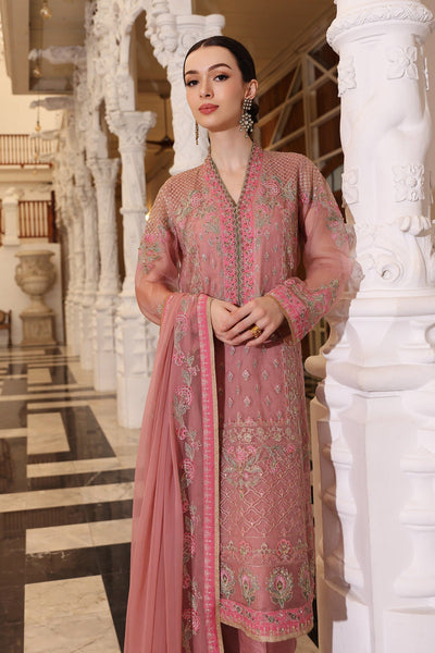 Chinyere | Formal Wedding Exclusive | BARBIE (AA5263)-Brand:Chinyere-Type:Ladies Clothes-Tea Pink-Organza-House of Maryam- Buy in UK, USA