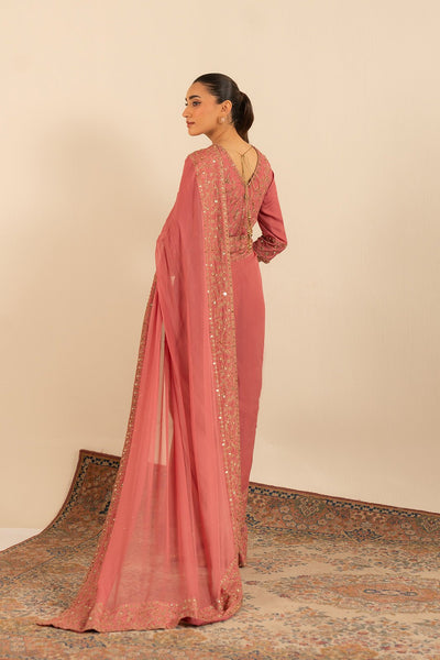Chinyere | Formal Wedding Exclusive | (FW0001)-Brand:Chinyere-Type:Ladies Clothes-Pink-Chiffon-House of Maryam- Buy in UK, USA