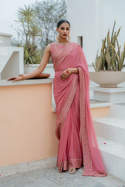 Chinyere | Formal Wedding Exclusive | (FW0001)-Brand:Chinyere-Type:Ladies Clothes-Pink-Chiffon-House of Maryam- Buy in UK, USA
