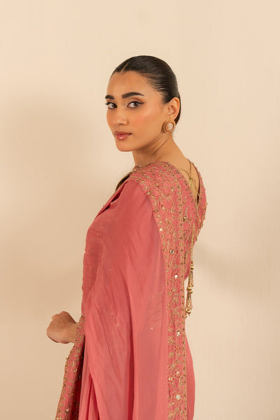 Chinyere | Formal Wedding Exclusive | (FW0001)-Brand:Chinyere-Type:Ladies Clothes-Pink-Chiffon-House of Maryam- Buy in UK, USA