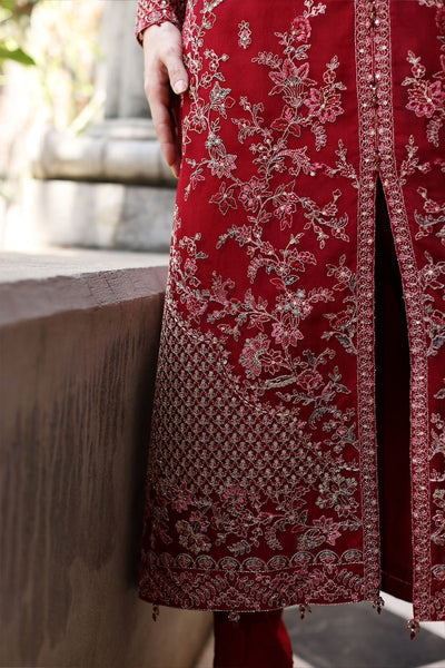 Chinyere | Formal Wedding Exclusive | MAHAY B (AA5356)-Brand:Chinyere-Type:Ladies Clothes-Maroon-Organza-House of Maryam- Buy in UK, USA