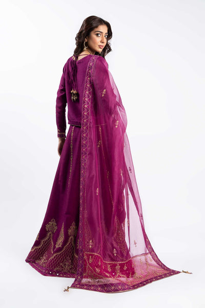 Chinyere | Formal Wedding Exclusive | MEHR UN NISA S (AA5069)-Brand:Chinyere-Type:Ladies Clothes-Purple-Korean Silk-House of Maryam- Buy in UK, USA