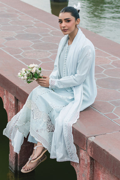 Cross Stitch | Exclusive Pret | Aqua Haze-3PC (Shirt, Trouser & Dupatta)